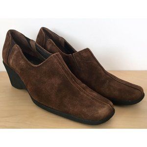 AQUATALIA by Marvin K Brown Suede Wedge Heels Shoe